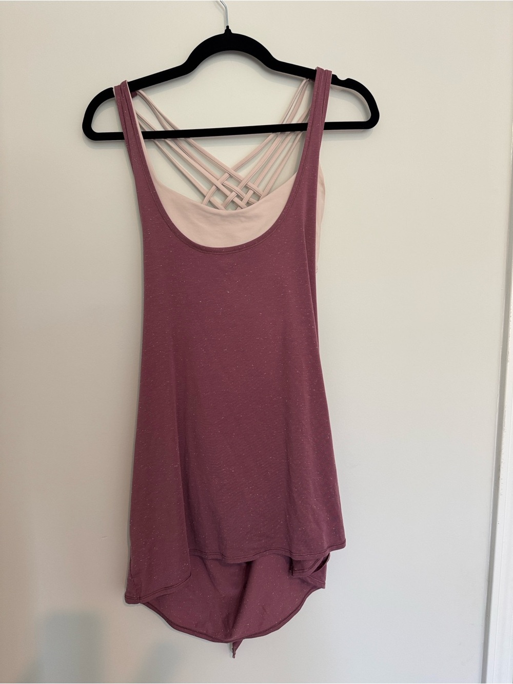 Women’s Lululemon Tied in Energy 2-in-1 Tank in the Plumful/Pink Yoga Top